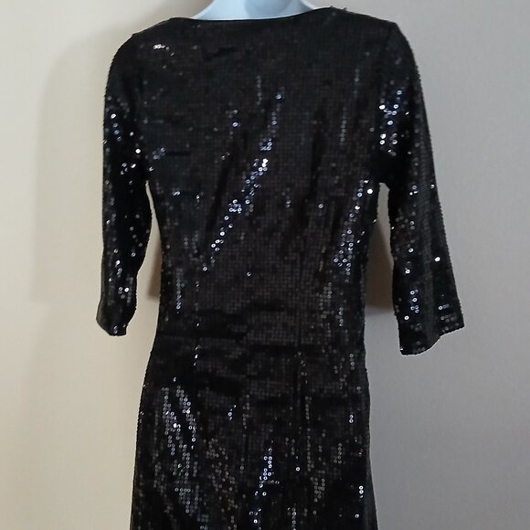 Black Sequin Dress - Picture 4 of 4